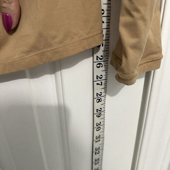 SKIMS KIM K Basics Layering Fits Everybody Turtleneck Ochre Plus Size 4X - Picture 5 of 6